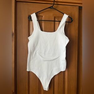 Abercrombie and Fitch White Ribbed Women’s One Piece